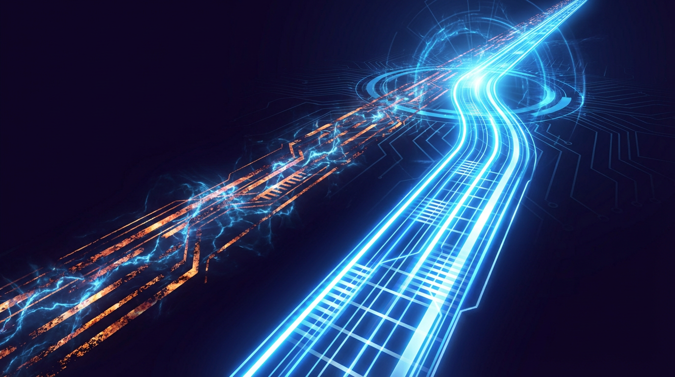 Diagramma architetturale di branch by abstraction: livello di astrazione che instrada il traffico tra vecchia e nuova implementazione