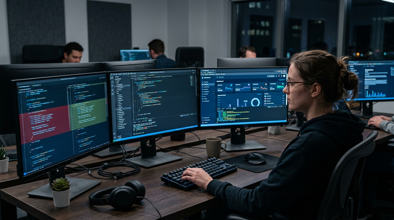 Diagramma dual-track che mostra il feature work e la riduzione del debito tecnico in esecuzione in parallelo